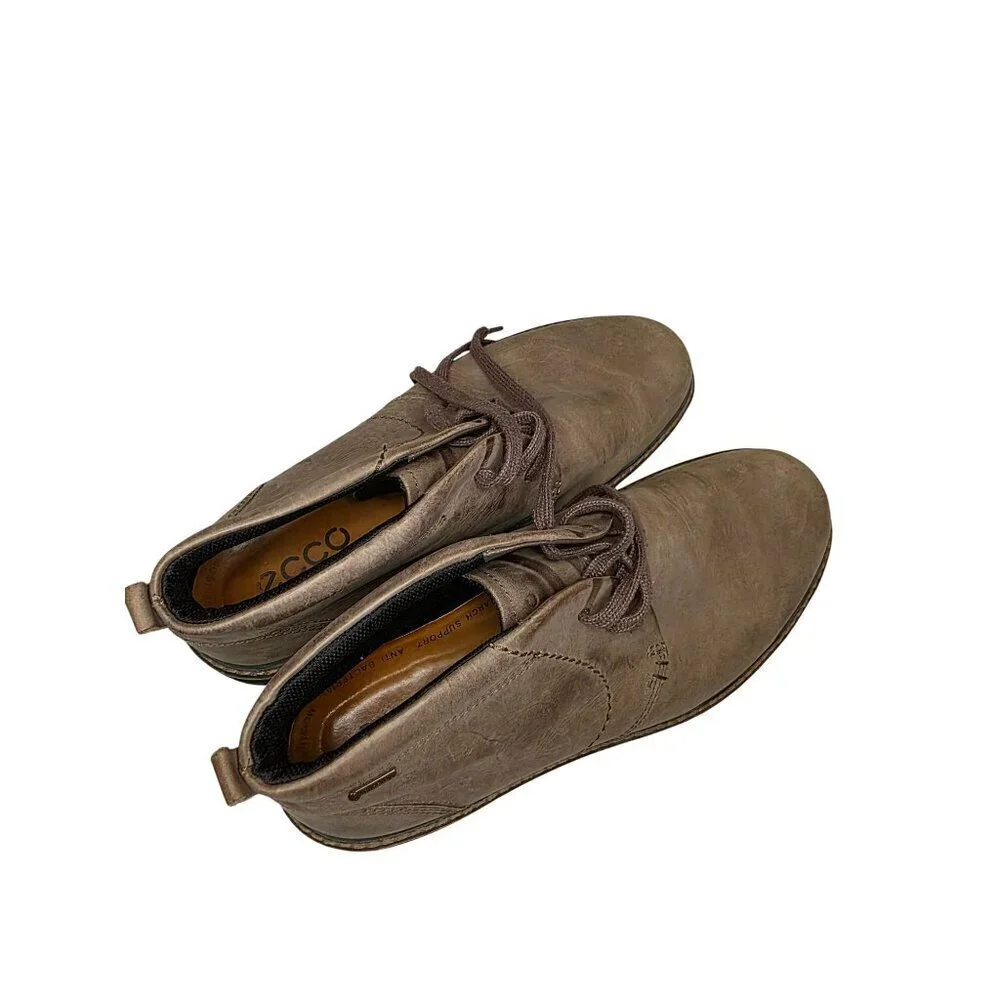 Ecco Turn‎ GTX Gore Tex Leather Chukka Boots Mens 42 8 - 8.5 US Brown Waterproof